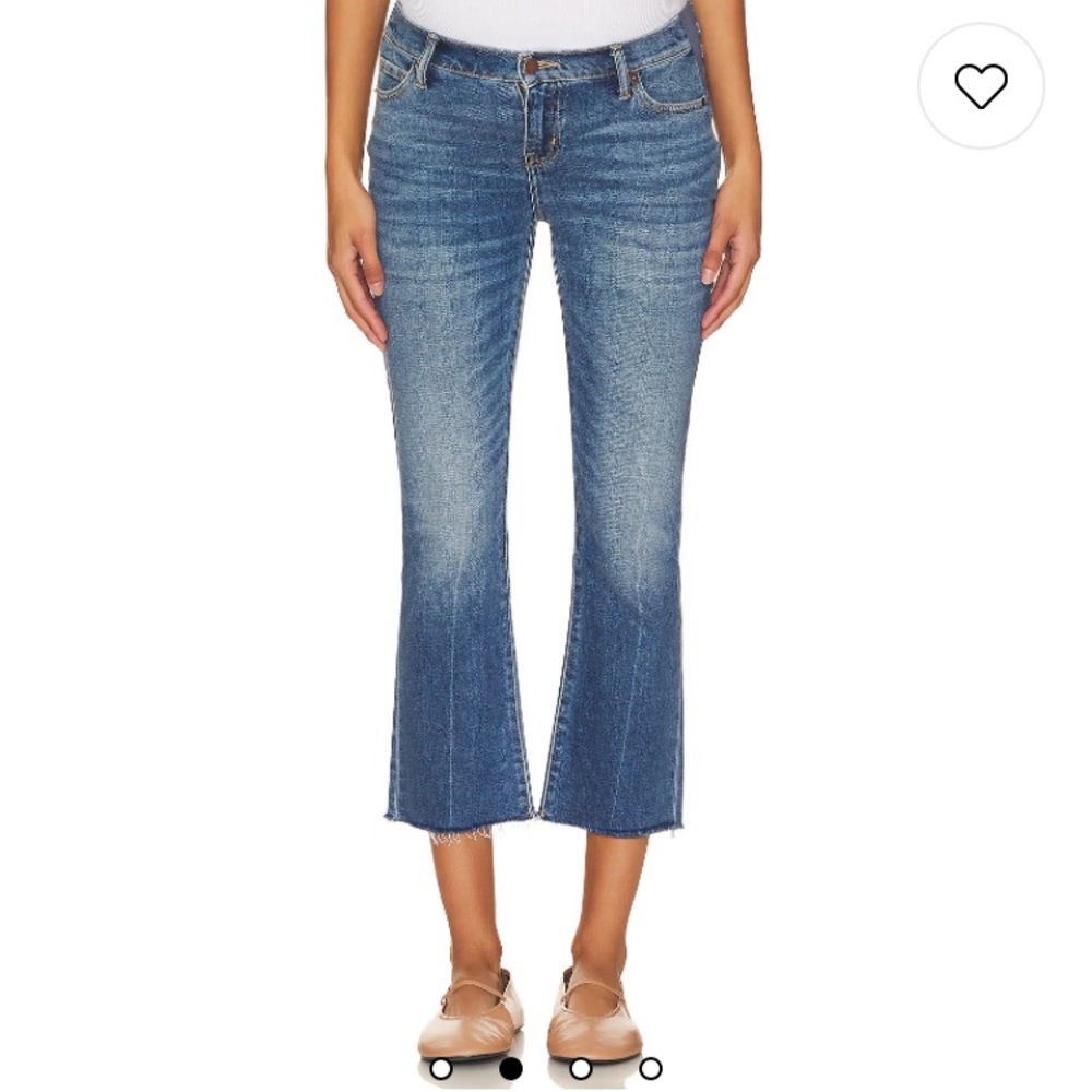 Hatch Blue Flare Wide Leg Jeans